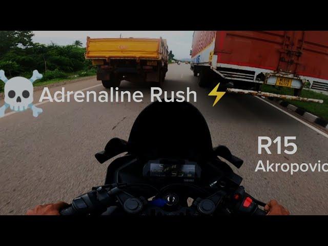 Traffic Ride R15 V3S with Akropovic Exhaust 