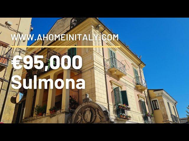 Amazing apartment to restore in the center of incredible Sulmona, Abruzzo, Italy.