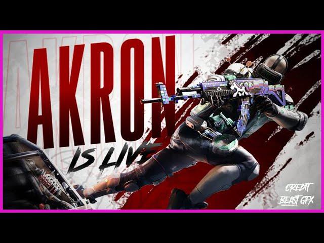 PUBG MOBILE LIVE | RUSH GAMEPLAY AKRON GAMING #906