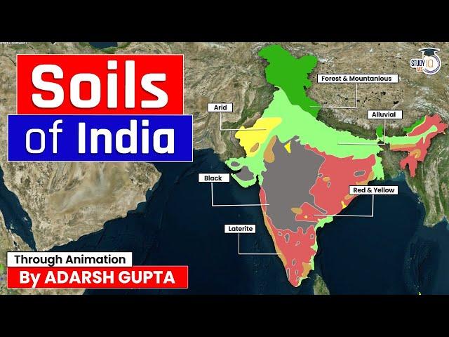 Soils of India Explained through 3D Animation | Indian Geography | UPSC GS1