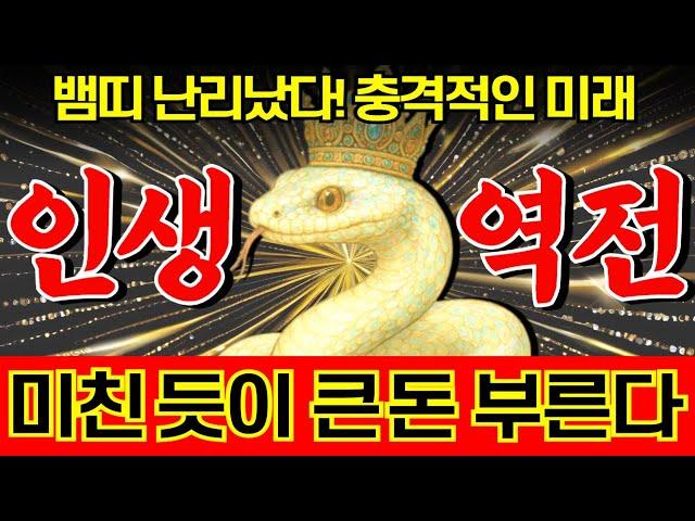 뱀띠는 5월만 넘기면 돈길이 터집니다! 이렇게 해야 돈이 붙고 인생역전 미친듯이 큰돈을 부르는 '53년생 65년 77년 89년 01년 41년' 뱀띠 운세