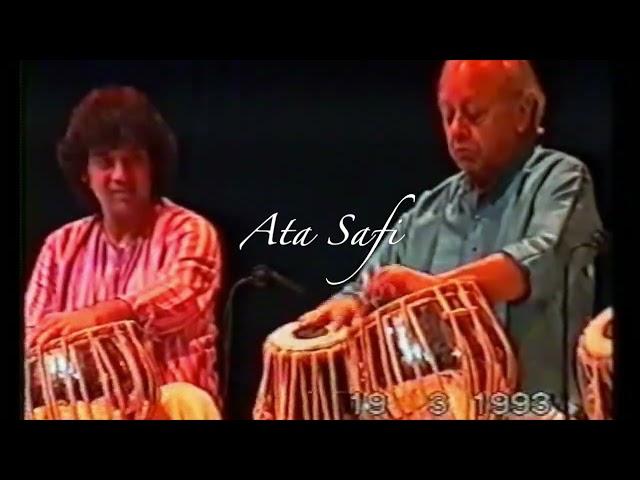 Ustad Allah Rakha Khan & Ustad Zakir Hussain Khan & Ustad Fazal Qureshi. Sarangi: Us.  Sultan khan.