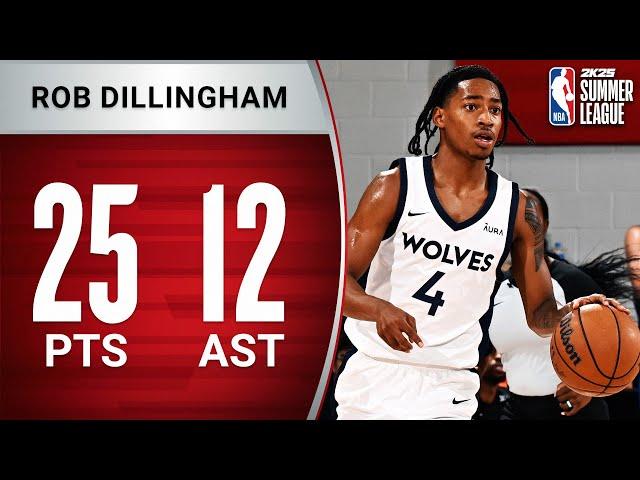 Rob Dillingham Drops DOUBLE-DOUBLE In Summer League!