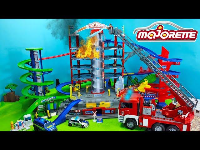 Hot Wheels Action mit der Majorette Super City Garage | Fire Truck & Police Toys