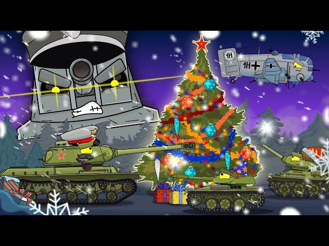 New Year mayhem. Cartoons about tanks