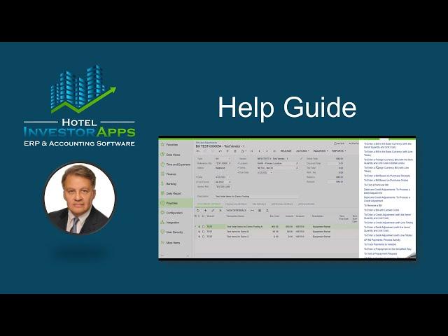 Help Guide provides smart suggestions in HIA Accounting Software for Hotels