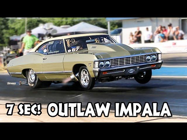 7 SEC '67 IMPALA! "EDDIE BIG BLOCK"! 1220HP 632CI! TESTING AT BYRON DRAGWAY!