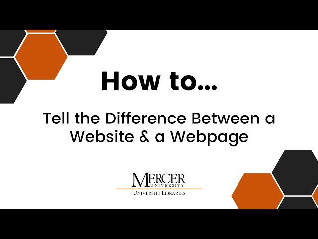 How to Tell the Difference Between a Website & a Webpage