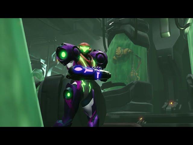 When Samus first realizes her hidden Metroid abilities - Metroid Dread