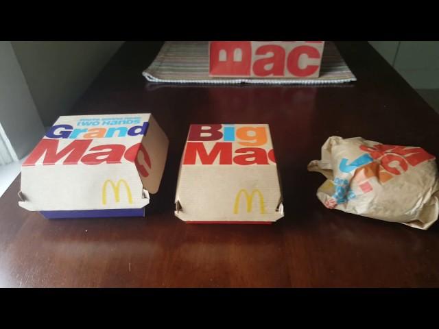 Comparing McDonald's Grand Mac, Big Mac and Mac Jr.