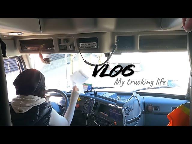 Vlog 美国加拿大卡车司机 4天工作+生活日常记录