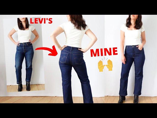 How to Sew Jeans From Scratch | Copying My Levi's Ribcage Jeans!