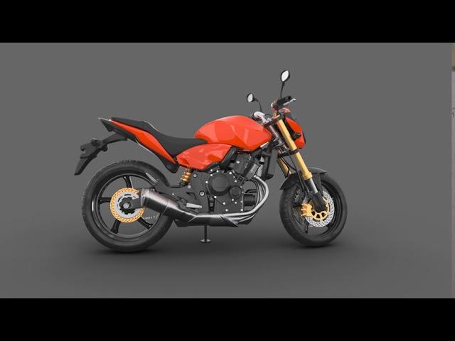 3d bike model to render (students work)