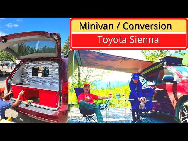 MINIVAN Camper Conversion | Toyota Sienna FULL Van tour | 3 Days to Complete