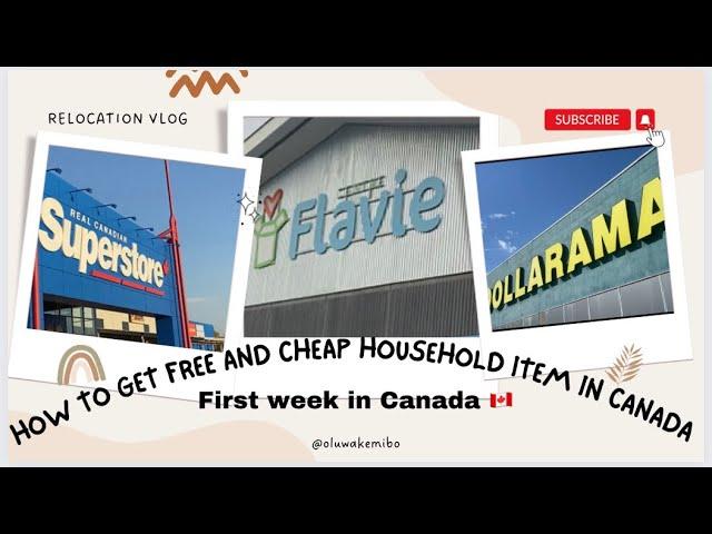 LIVING IN CANADA:First Week in Canada:Settling In-How I furnished my house with free Items #canada