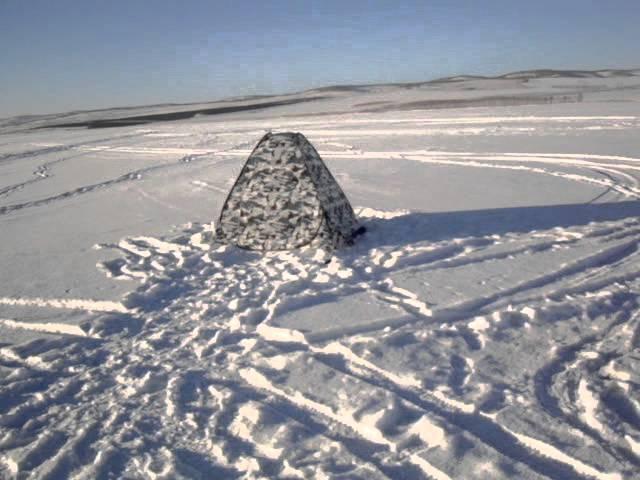 Рыбалка Шарыповский район озеро Большое (Парное)  07.03.2015г.
