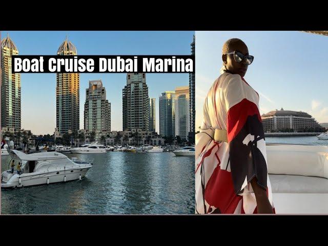 Dubai Yacht Cruise  Boat Cruise Dubai Marina  Vlogmas 2021 Day 7