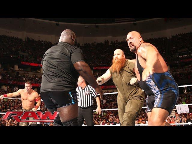 John Cena, Big Show & Mark Henry vs. The Wyatt Family: Raw, Aug. 25, 2014