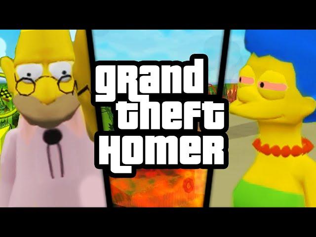 GRAND THEFT HOMER - The Simpsons: Hit and Run (Funny Moments)