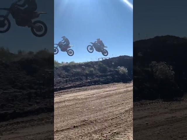 When you jump clean over your homie No choice but to toss a nice whip #bikelife #moto