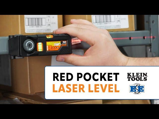 Klein Tools Red Pocket Laser Level | Elliott Electric Supply