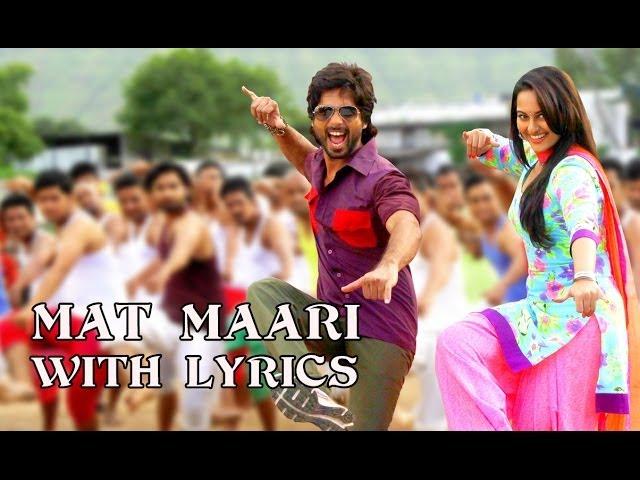 Mat Maari (Full Song With Lyrics) | R...Rajkumar | Pritam