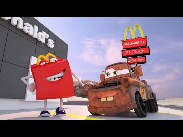 Mater Misbehaves ! Disney Pixar CARS TOYS MOVIES BURGER MEAL | Day: 1 & 2