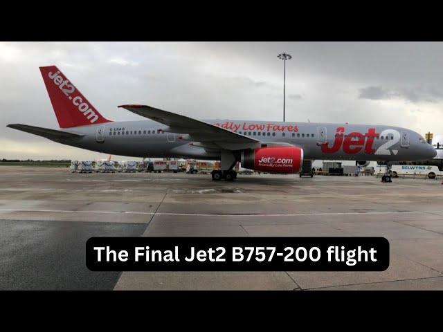 Trip report | Jet2 B757-200  | The final jet2 B757 flight  | Geneva - Manchester  