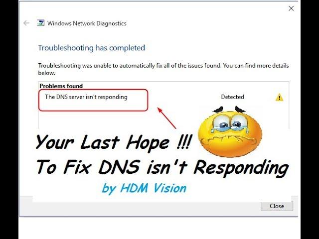 DNS Server isn't Responding - On Windows || 100% Fix