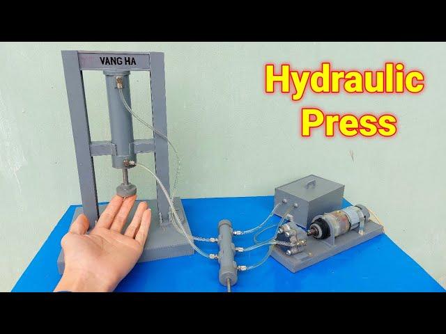 How to make Mini Hydraulic Press from PVC