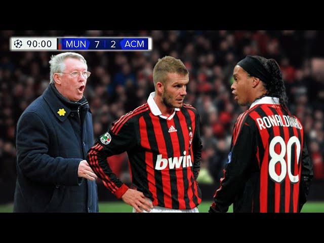 The Day Sir Alex Ferguson Taught Football to Ronaldinho and David Beckham