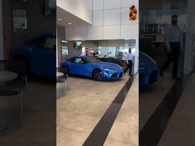 2021 MK5 Toyota Supra A91 in Refraction Blue at Sunrise Toyota, Oakdale, NY — 11/14/2020