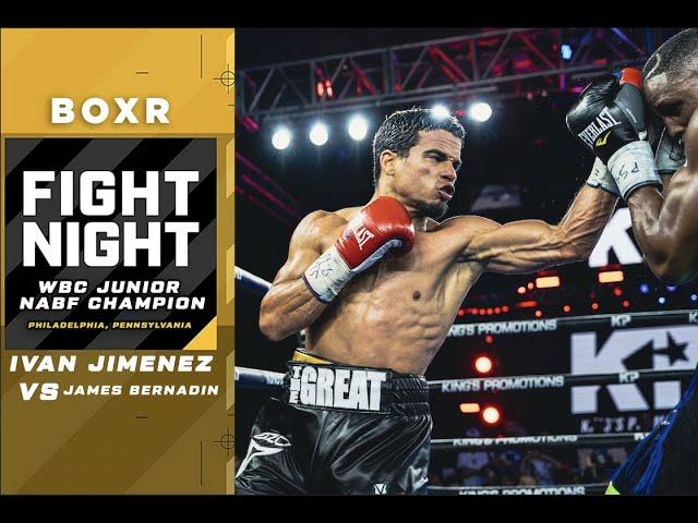 WBC NABF TITLE FIGHT | Ivan Jimenez VS James Bernardin