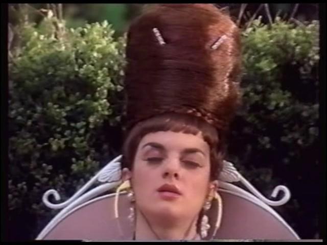 TV commercial Fairfield Inn beehive hairdo hedge clipper (May 1998)