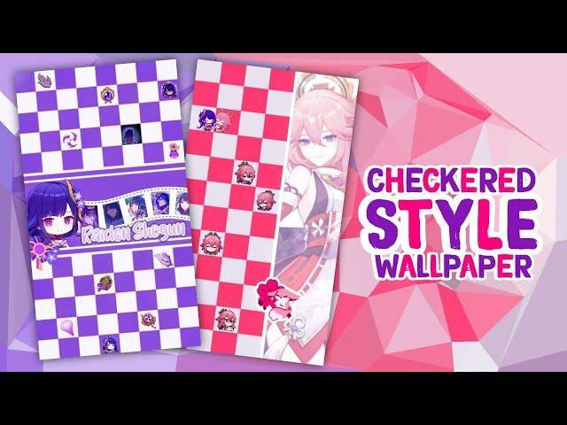 ᝰ.ᐟ﹐checkered-style wallpaper．( watch me edit﹗) | xoxoxantzu