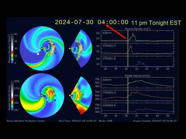 Large Solar CME's Incoming. 11pm Tonight/4 Impacts