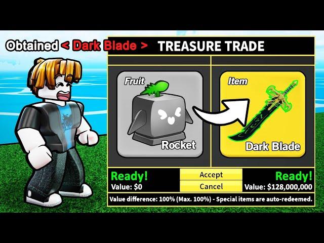 Trading Rocket To DARK BLADE GAMEPASS In Blox Fruits (Roblox)