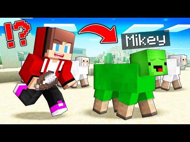 JJ And Mikey Mouse SUPERPOWERS ?! JJ Chases Mikey - SHEEP in Minecraft Maizen