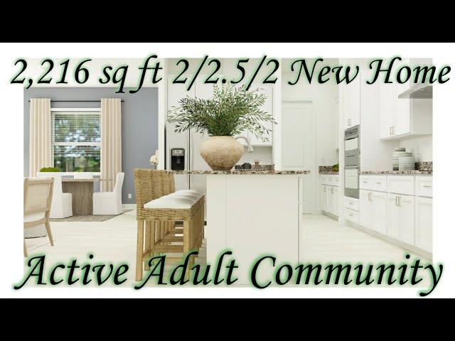 2,216 sq ft 2/2.5/2 ~ New Home for Sale in FL ~ Starting at $524k!