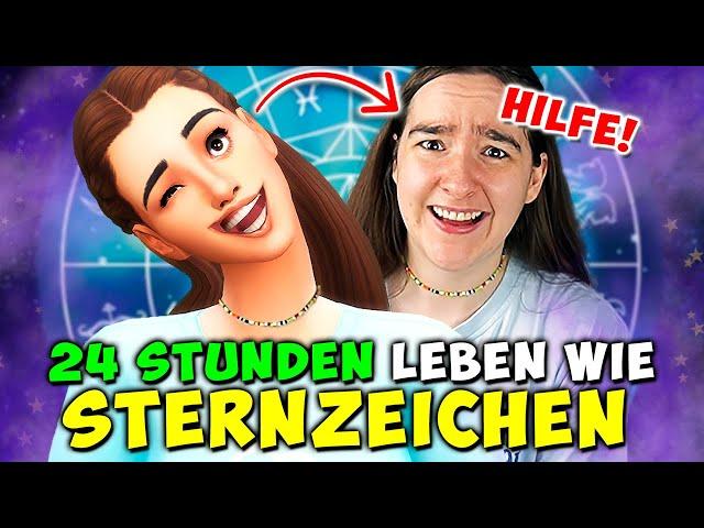 24 STUNDEN leben wie mein STERNZEICHEN in Sims 4 und in ECHT!!  Die Sims 4 Nesmeralda