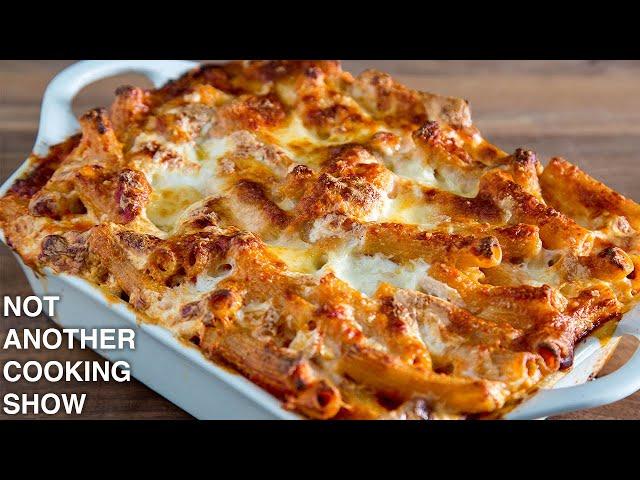 how to make BAKED ZITI (PASTA AL FORNO)