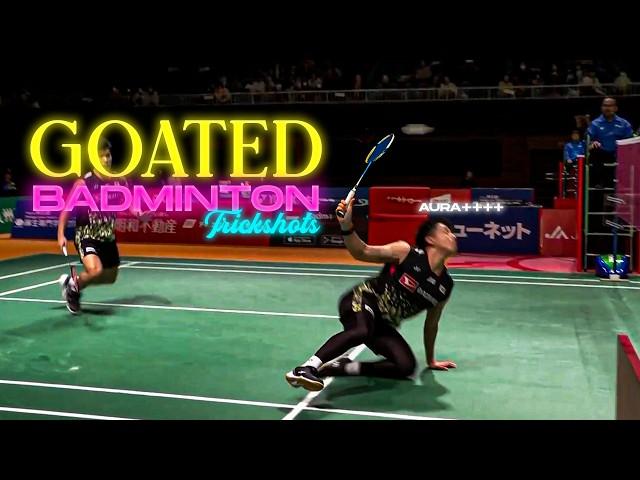 0.00001% Badminton Shots  Rarest and the Most Unnatural Badminton Trickshots 2024 | God of Sports