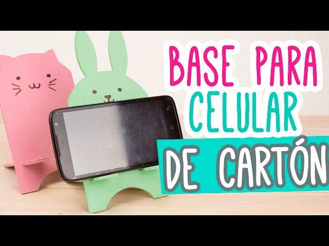 Base para Celular/Móvil de Cartón muy Kawaii  | Porta Celular Manualidades  | Catwalk