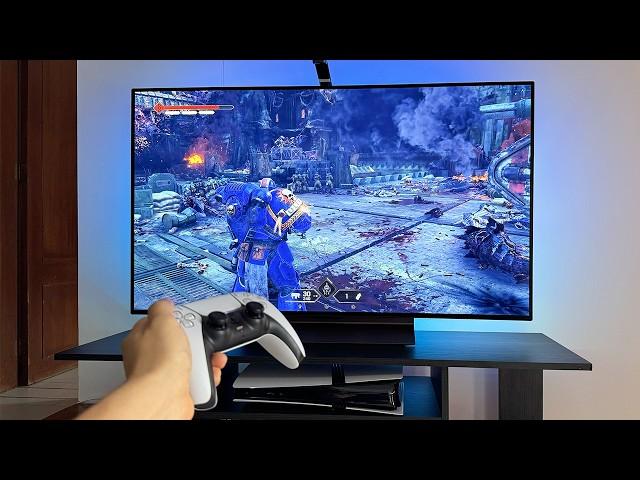 LG OLED C4 + Warhammer Space Marine 2 PS5 Pro Gameplay 4K 120 FPS HDR | Govee TV Backlight 3