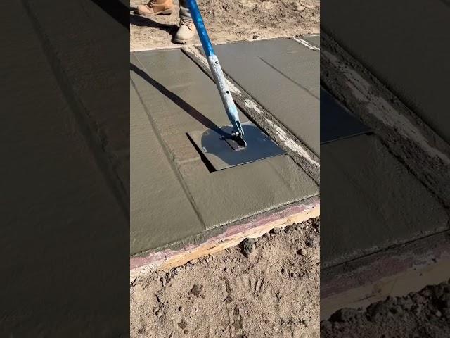 Super Satisfying! #concrete #hardscaping #landscaping