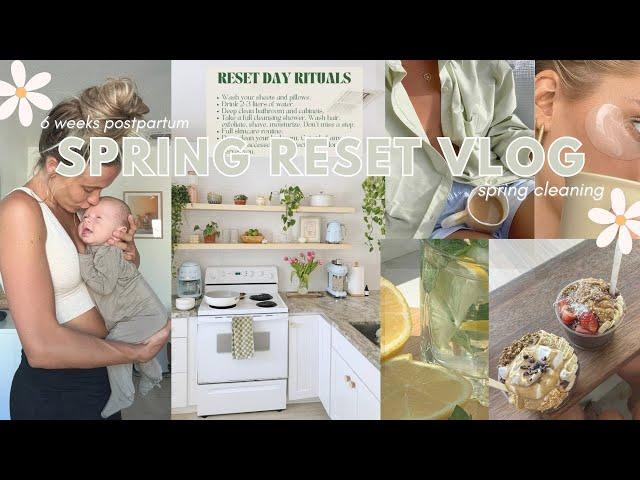 Massive Postpartum Reset: spring cleaning, healthy food, moving my body