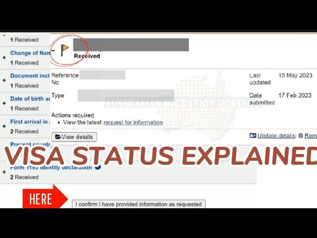 Australia Visa |  Visa Application Status | Immigration Request for more Information