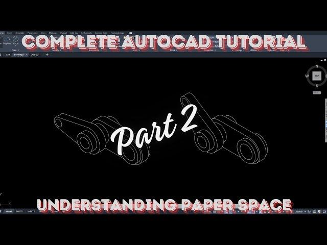 Complete AutoCAD Video with 2 Isometric Part 2 #autocad #inventor #solidworks #autodesk