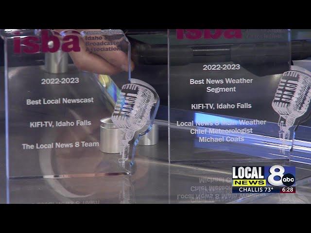 Local News 8, Chief Meteorologist Micheal Coats honored at ISBA Awards