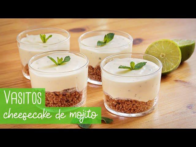 Vasitos de Cheesecake de Mojito (sin gelatina)| Fácil y rápido | Chocoreto Recetas